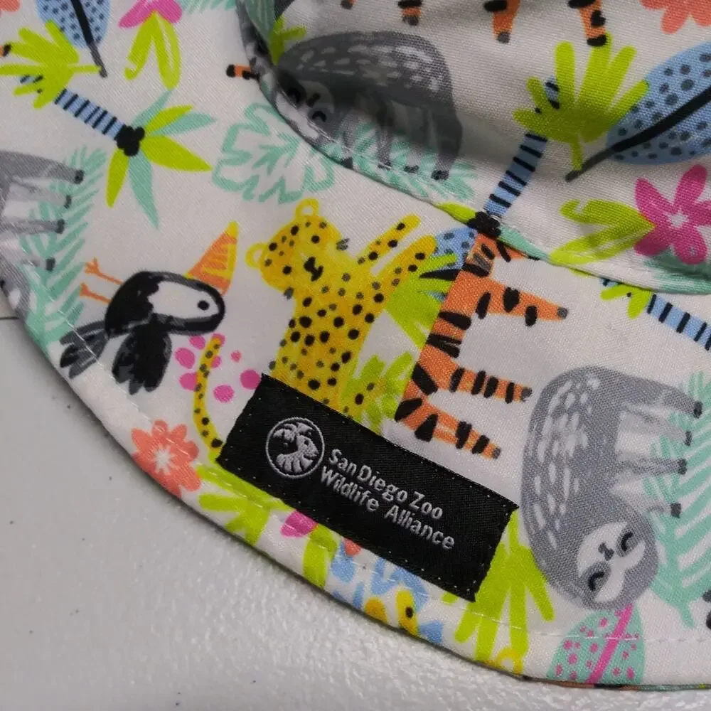 Flap Happy UPF 50+ Floppy Hat With Large Brim Shade Wild Jungle Size XS